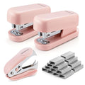 Classic WORKPRO Mini Stapler with Staples, Pink Stapler Set Includes Set