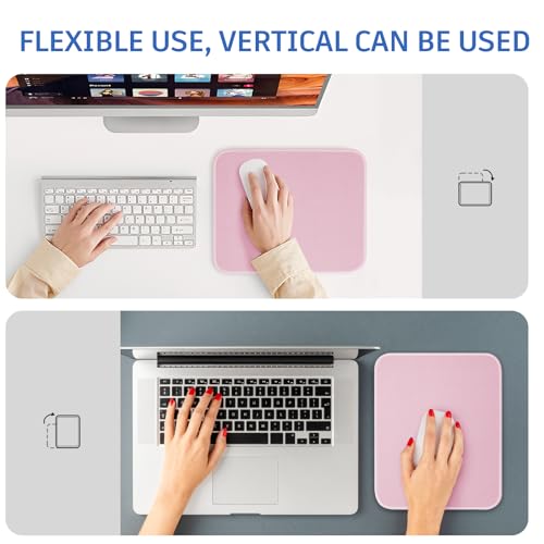 Minimalist Pink Mouse Pad, Nice and Cute Mouse Pad, Splash-Proof for Daily Use