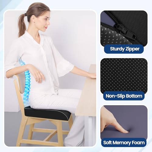 Classic SweetSlubr Seat Cushion for Tailbone Pain Relief, Office Essentials