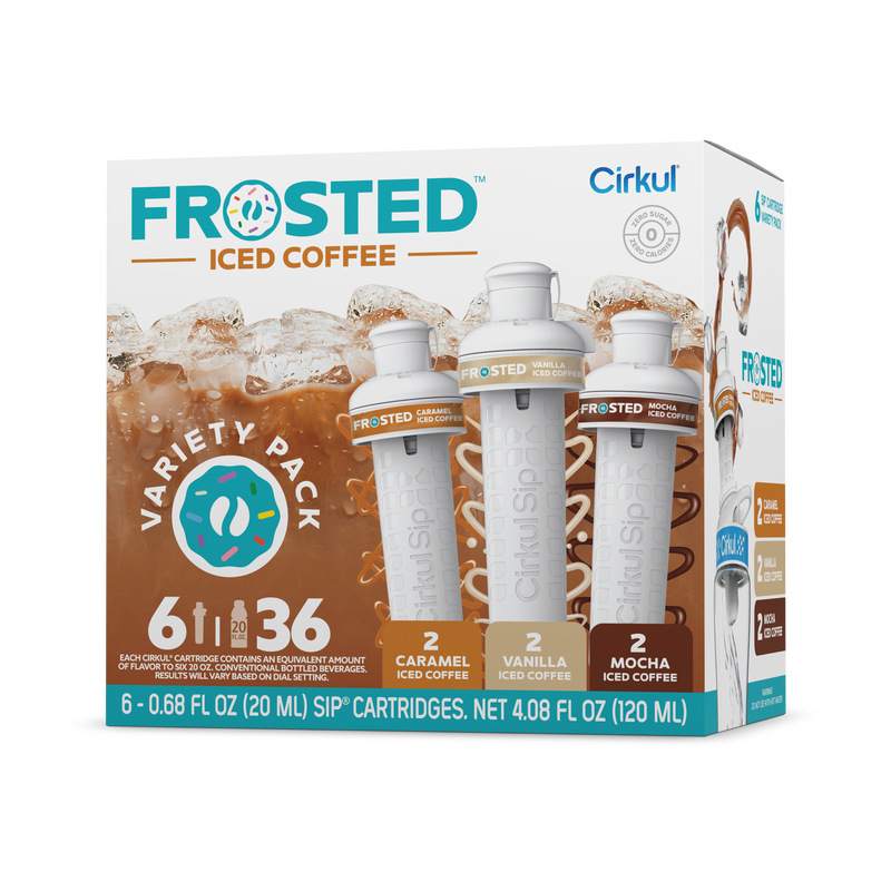 Sugar-Free Frosted Iced Coffee 6-Pack Variety Pack RAJT - Zero-Calorie Multi-Flavor Sip Pods for Water Bottle - Default Title