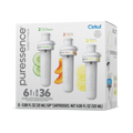 Zero-Calorie Puressence 6-Pack Variety Pack 3T3F - Sugar-Free Fruit Flavor Cartridge Refill - Default Title