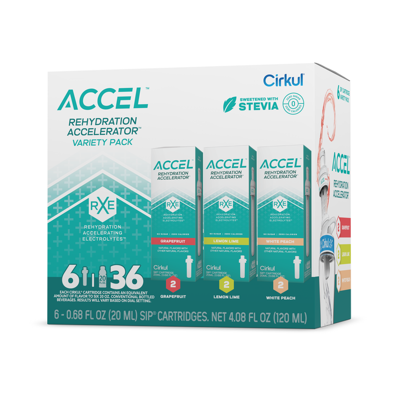 Refreshing Electrolyte Accel 6-Pack Variety Pack IZ9I - Electrolyte Hydration Enhanced Taste Cartridges - Default Title