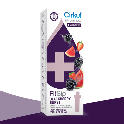 Natural Fruit Flavored FitSip Blackberry Burst Z16Q - Vitamin-Infused Natural Refreshing Flavor Core - Default Title