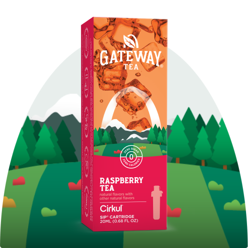 Zero-Calorie Gateway Raspberry Tea TVCT - Electrolyte Hydration Enhanced Taste Cartridges - Default Title