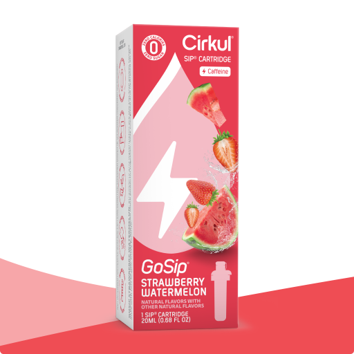Natural Fruit Flavored GoSip Strawberry Watermelon 9PPX - Electrolyte Hydration Enhanced Taste Cartridges - Default Title