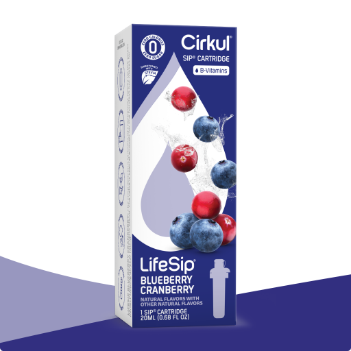 Natural Fruit Flavored LifeSip Blueberry Cranberry (Stevia) PE8M - Sugar-Free Fruit Flavor Cartridge Refill - Default Title