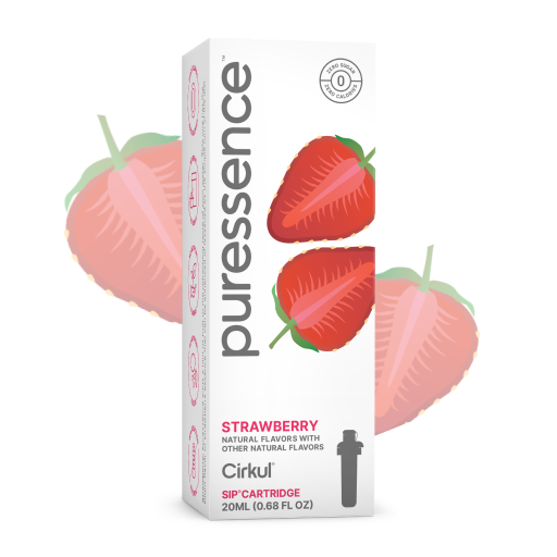 Vitamin-Infused Puressence Strawberry (Unsweetened) OR1Y - Zero-Calorie Multi-Flavor Sip Pods for Water Bottle - Default Title